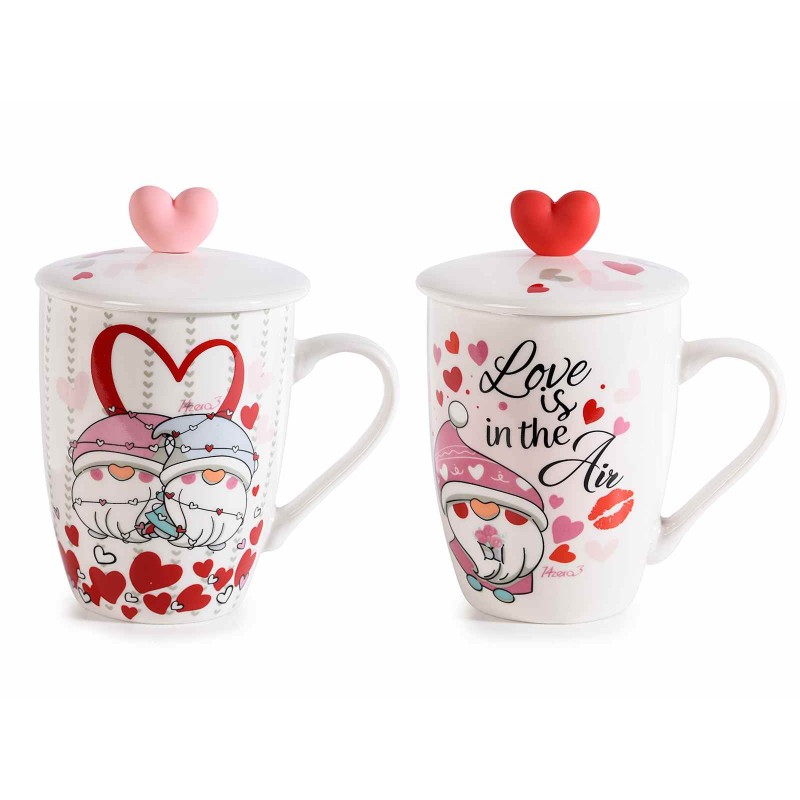 7977 Tasse en porcelaine avec couvercle