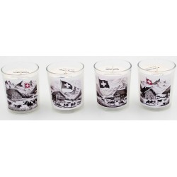 8122F Duftkerze aus Sojawachs mit Glasteller