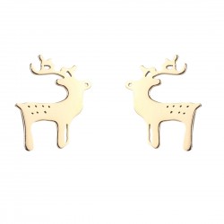 1237 Boucle d\'oreilles de Noël en plaqué or