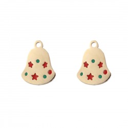 1237 Boucle d\'oreilles de Noël en plaqué or