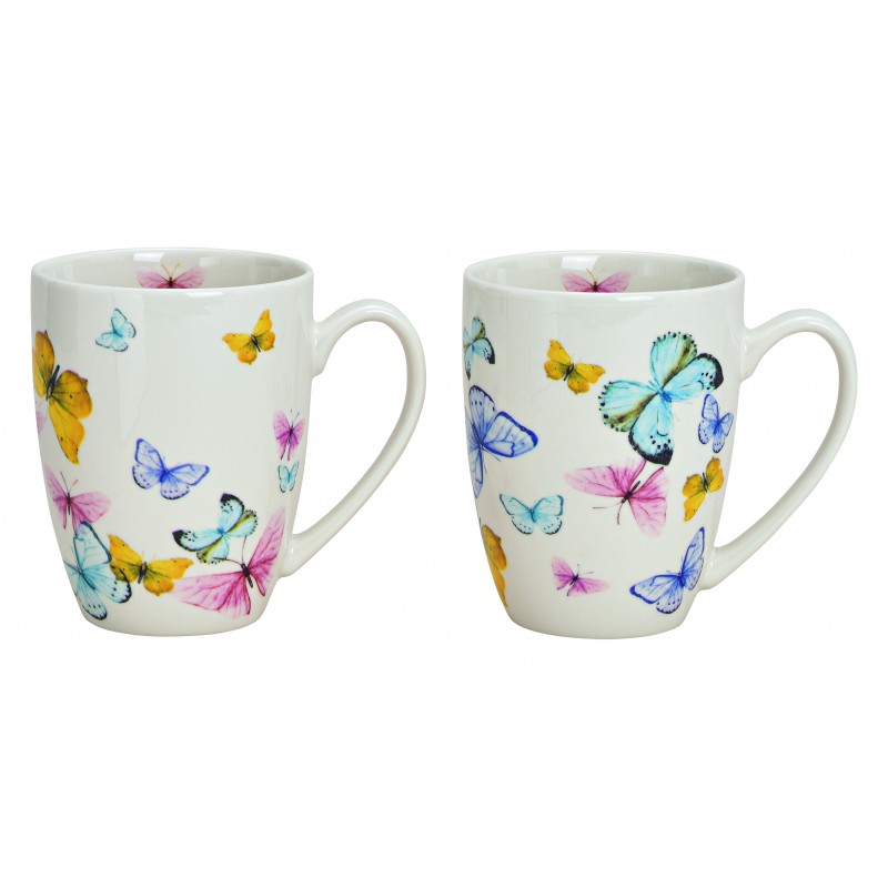 6433 Tasse en porcelaine avec papillons