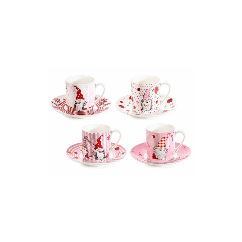 1417 Tasse pour express avec sous tasse en porcelaine