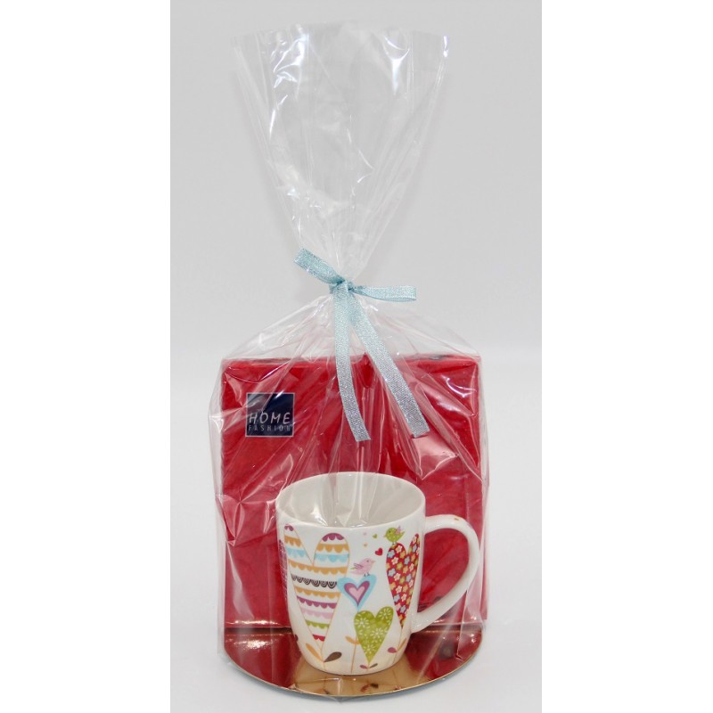 7160E Tasse en porcelaine avec serviettes