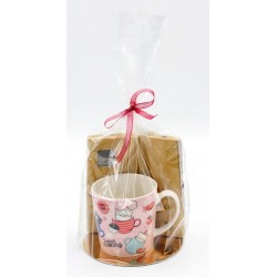 7995E Tasse en porcelaine avec serviettes