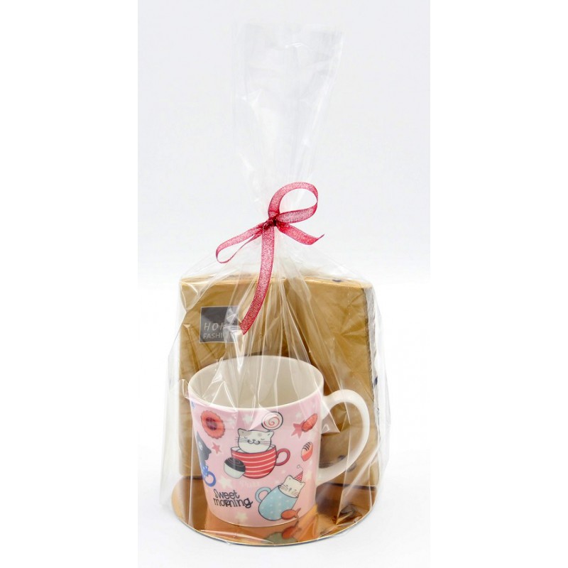 7995E Tasse en porcelaine avec serviettes