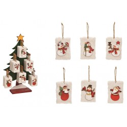 6111 Pendentifs de Noël en bois