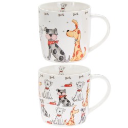 7950 Porzellan Tasse mit Hunden