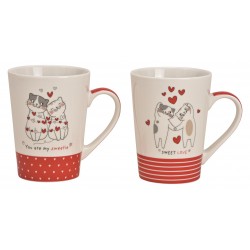 8099A Set cadeaux avec tasse en porcelaine et 100g de thé