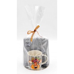 5723E Tasse en porcelaine avec serviettes