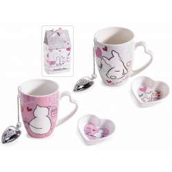 1541 Set cadeaux avec tasse en porcelaine