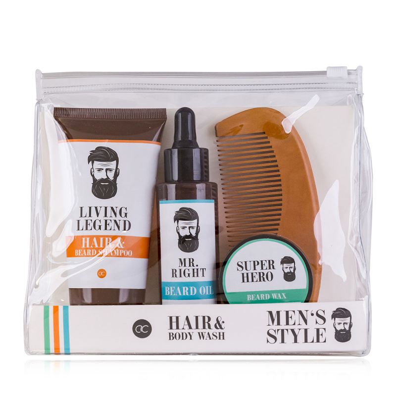 1594 Set für den Bart mit Toilettenrtasche