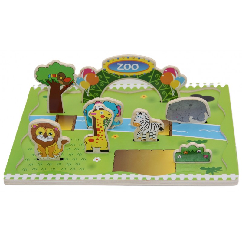 7551 Holz Puzzle Zoo 3D