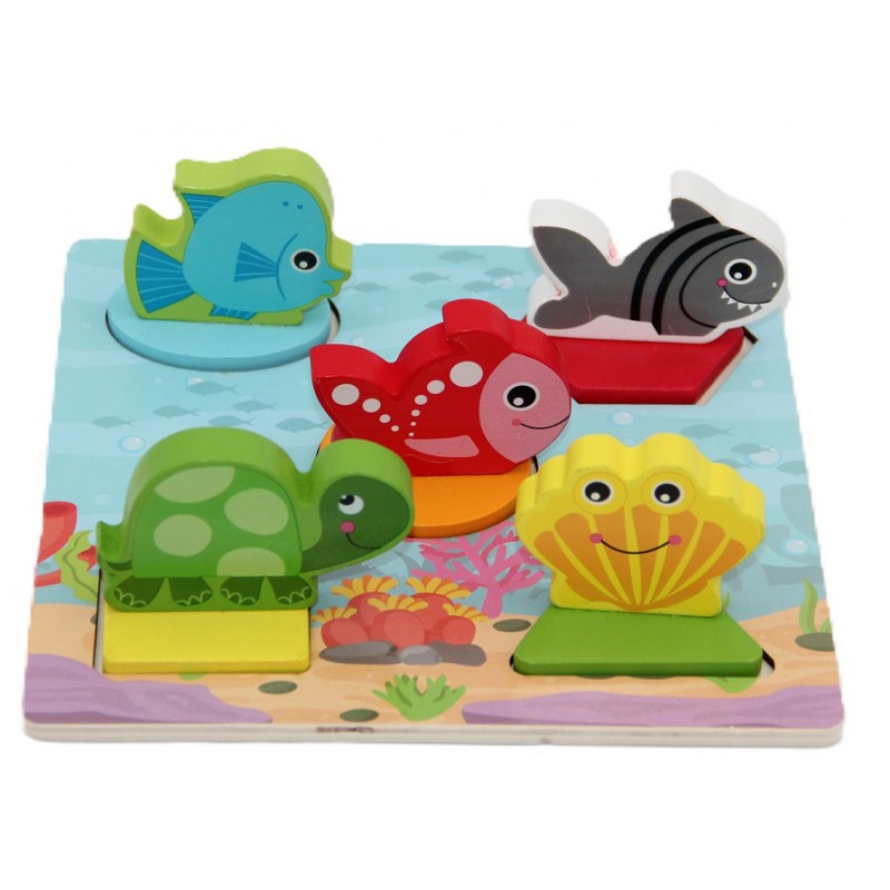 7550 Holz Puzzle Ozean 3D