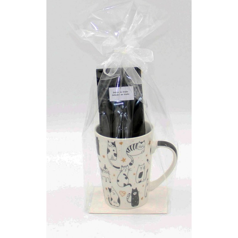 1555A Tasse aus Porzellan mit Teetüte