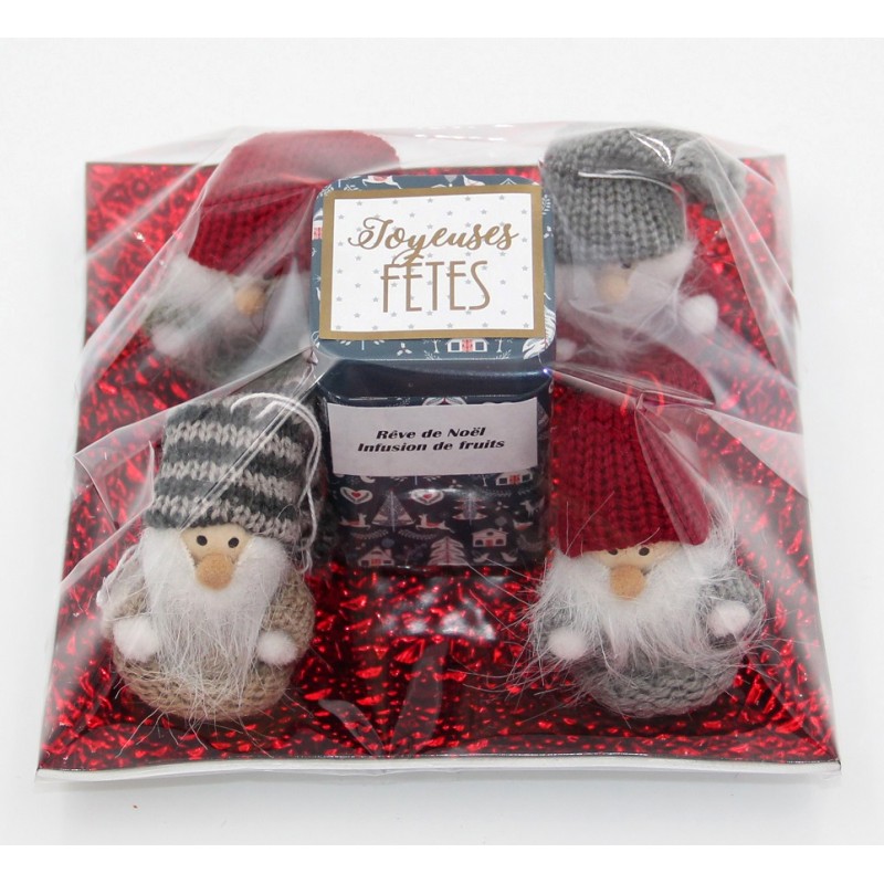 1322A Set cadeaux avec thé et lutins