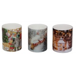 1353A Set cadeaux avec serviettes et bougie photophore