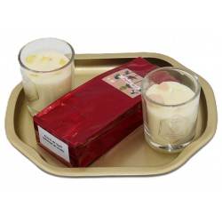 8194 Geschenkset mit Duftkerzen und 50gr Tee
