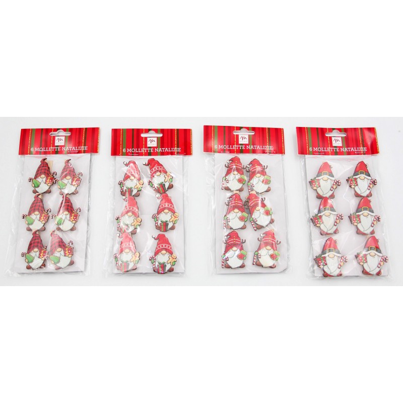 1119 Holzklammer mit Wichtel