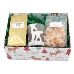 7645C Geschenbox mit Teelicht, Duftkerze und 50g de thé