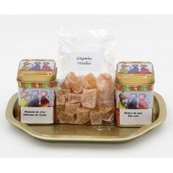 5691A Tüte mit Tee und Ingwer kristallisiert