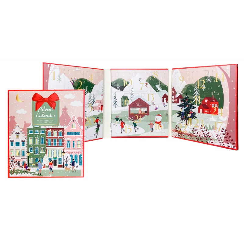 1939 \" Livre \" calendrier de l\'Avent avec différents thés