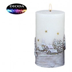 7561 Stumpen Kerze mit LED