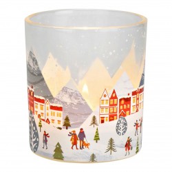 2085 Photophore avec bougie parfumée