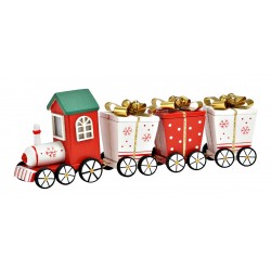 2087 Train de Noël en bois à remplir