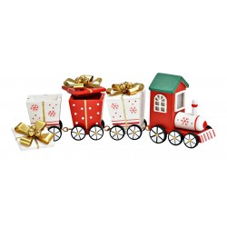 2087 Weihnachtszug aus Holz zum füllen