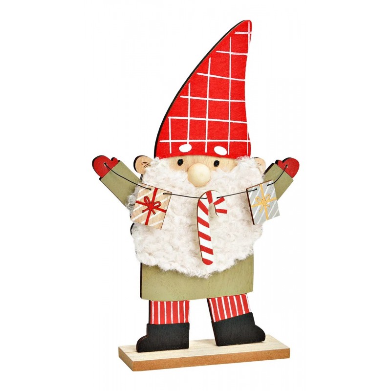 2092 Deko Wichtel aus Holz