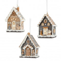 Anhänger Lebkuchenhaus aus Steinharz