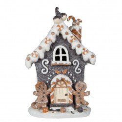 2148 LED Lebkuchenhaus aus Steinharz