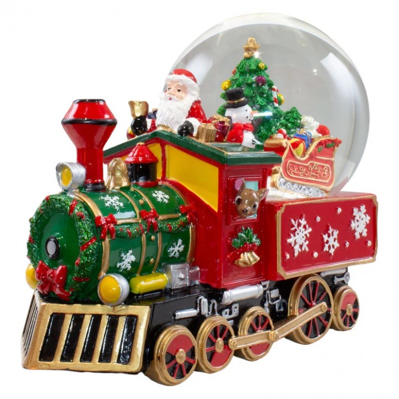 2155 Train avec boule de neige et musique