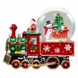 2155 Train avec boule de neige et musique