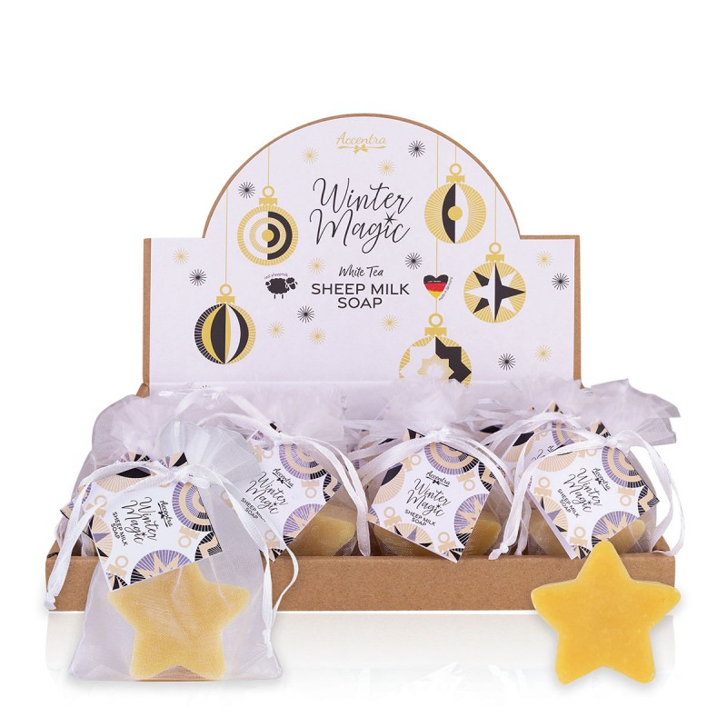 2203 Savon au lait de brebis dans sachet en organza