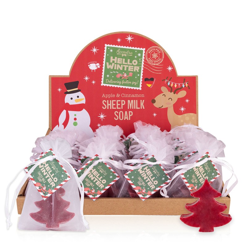 2212 Savon au lait de brebis dans sachet on organza