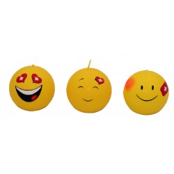 2242 Kerze smile gelb