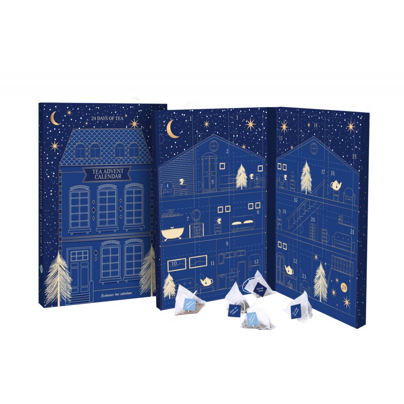 1938 \" Livre \" calendrier de l\'Avent avec 6 sortes de thés