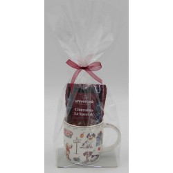 1556B Tasse en porcelaine avec chocolat chaud