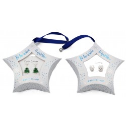 2273 Weihnachtsohrringe versilbert