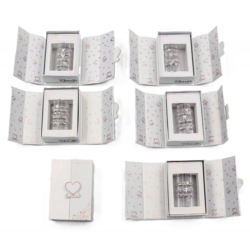 2275 Set mit 3 Ringen versilbert