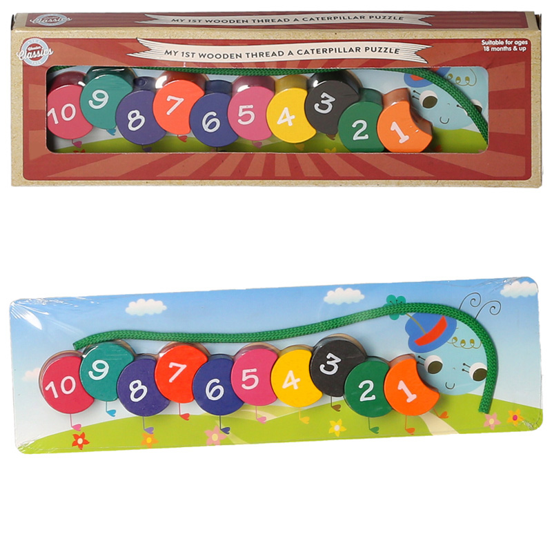 7557 Puzzle en bois fil chenille