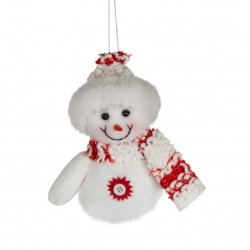 2144 Pendentif bonhomme de neige en tissu