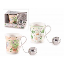 2364 Tasse aus Prozellan mit Teeei