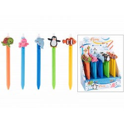 2371 Stylo animal effaçable et rechargeable (bleu)