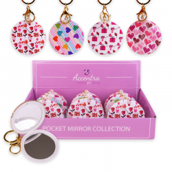 2400 Miroir de poche avec porte-clés