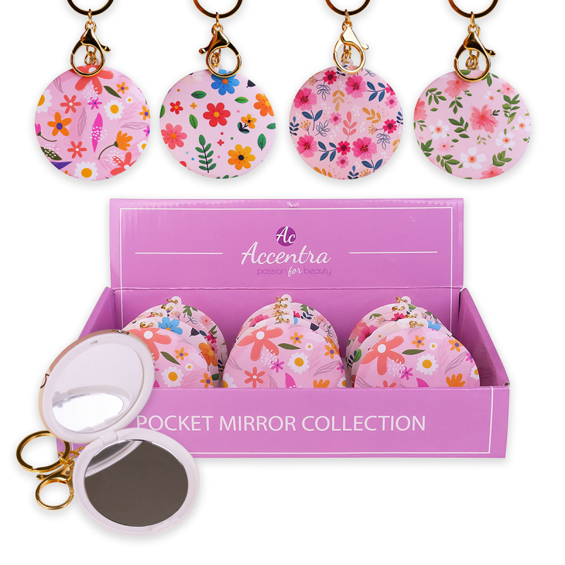 2402 Miroir de poche avec porte-clés