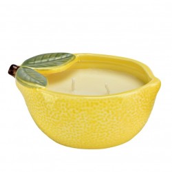 2449 Bougie parfumée citronnelle avec pot en céramique
