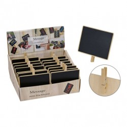 2454 Tableau memo en bois avec pince
