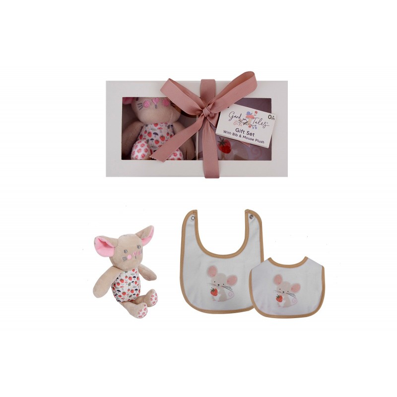 2473 Geschenkset mit Baby Plüsch und Lätzchen